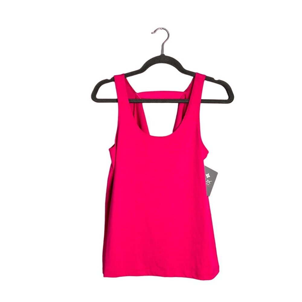 NWT Nux Exhale Tank Flowy Relaxed Cowl Back Pink XS